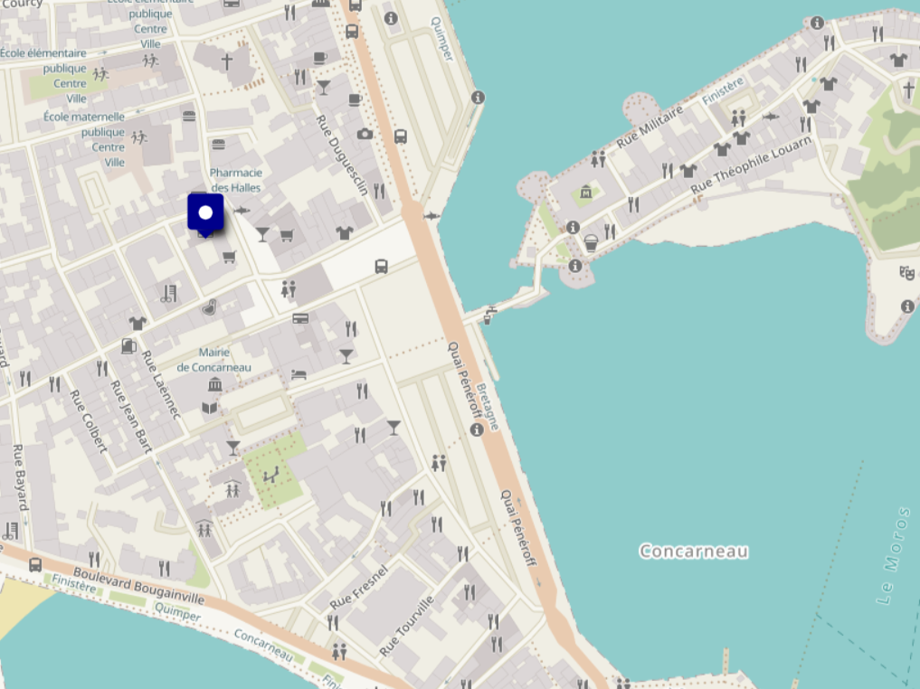 Carte LA VILLE A LA MER